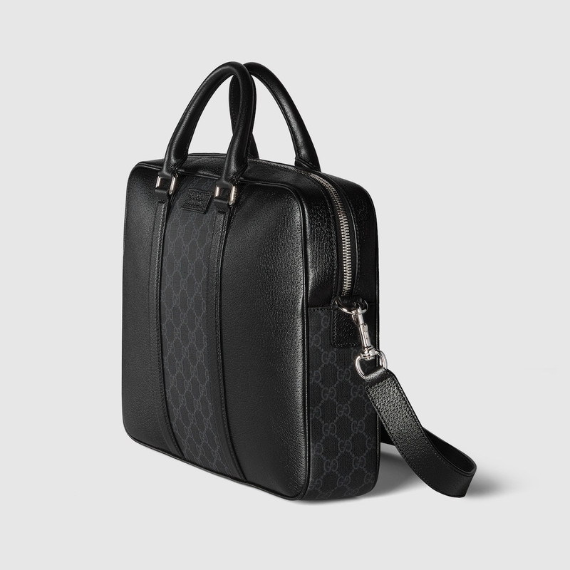 GUCCI Medium GG briefcase with tag outlook