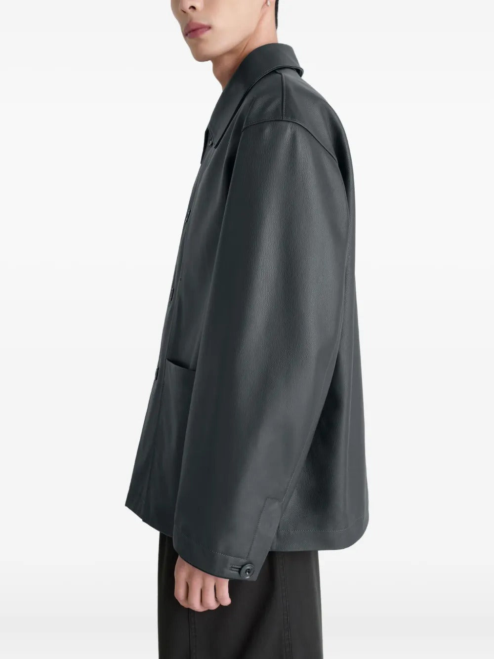 LEMAIRE - Men Leather Workwear Jacket - 2