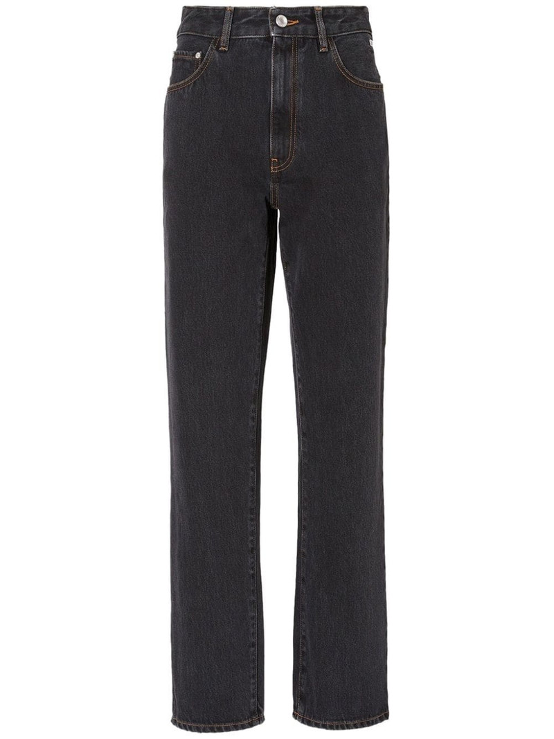 Choker rhinestone-embellished jeans 1