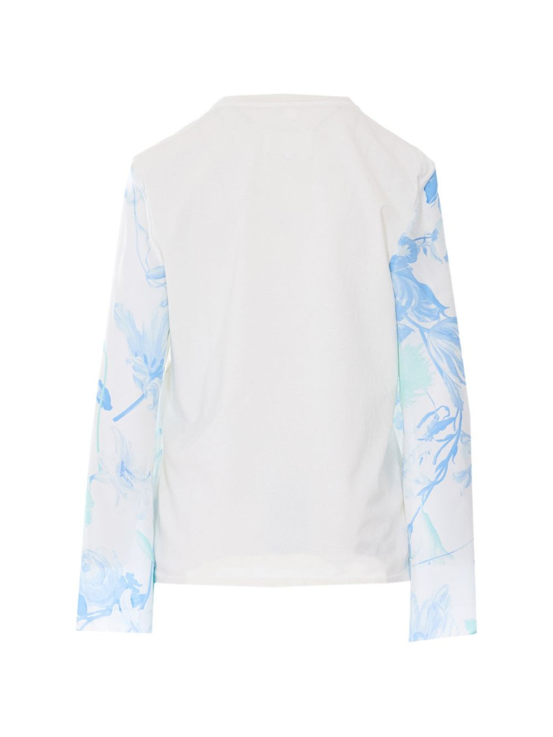 Maison Margiela floral-print V-neck T-shirt outlook