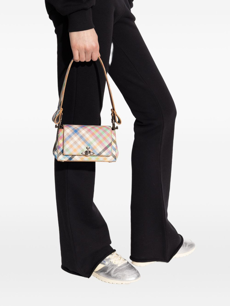 Vivienne Westwood small Hazel check-pattern tote bag outlook
