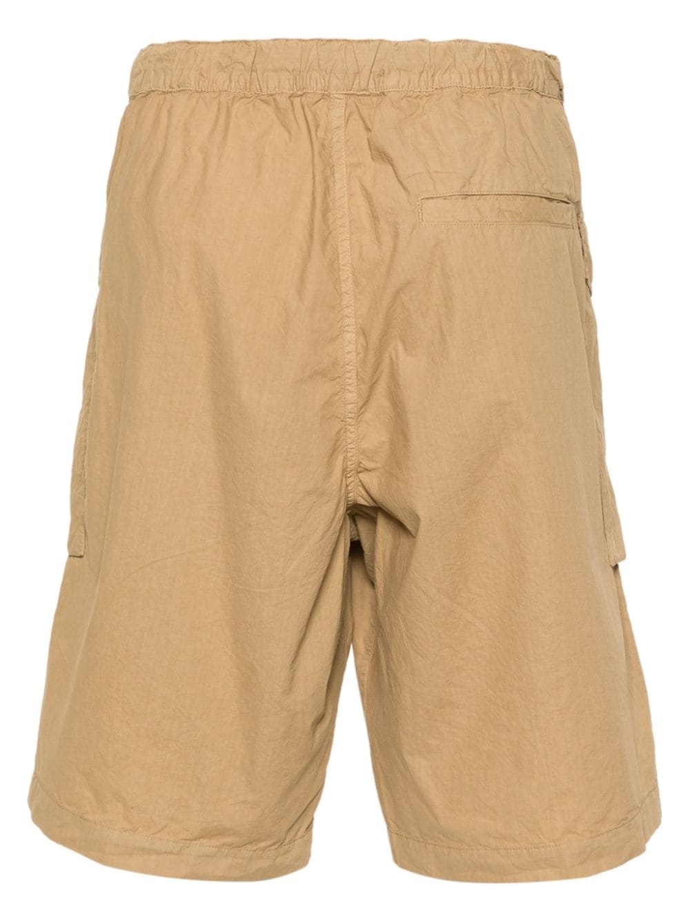 logo-patch cotton cargo shorts - 2
