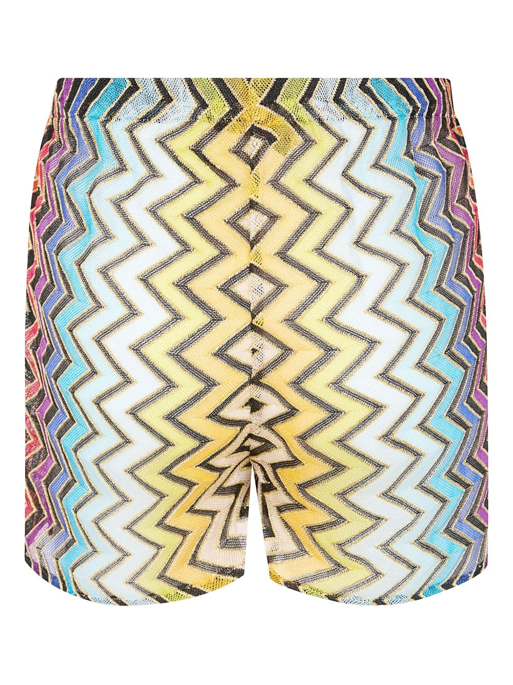 zigzag-patterned shorts - 2
