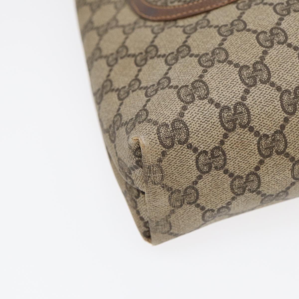 GUCCI GG Supreme Web Sherry Line Tote Bag Pvc Beige 001 080 494 - 14