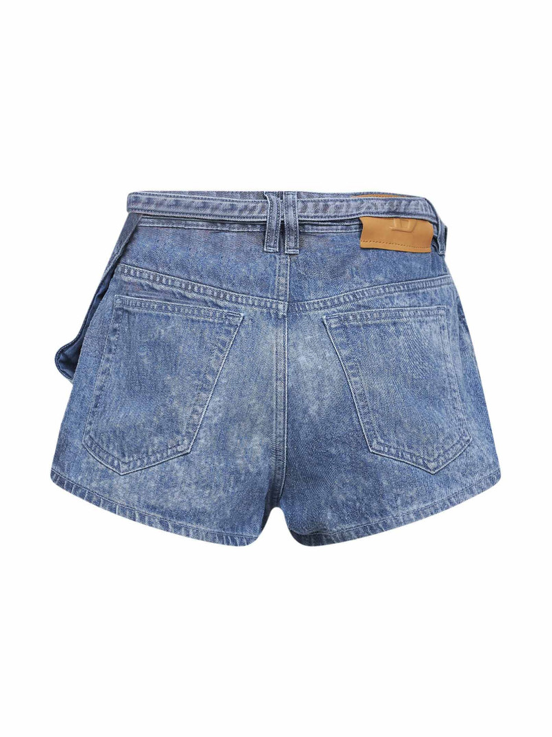 Diesel Blue denim satin De-Drex-Fsi1 shorts outlook