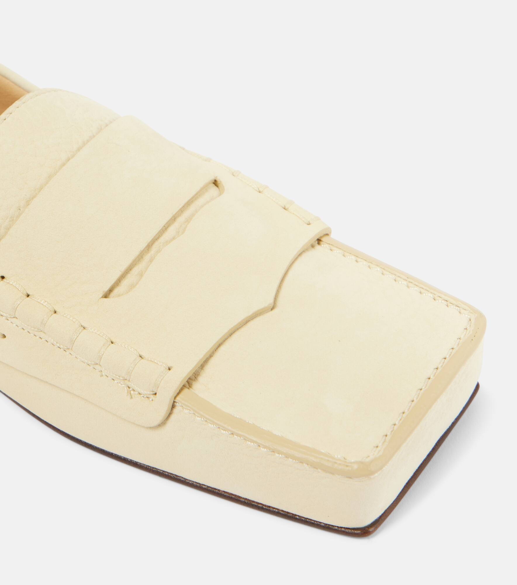 Les Mocassins Carré leather loafers - 5