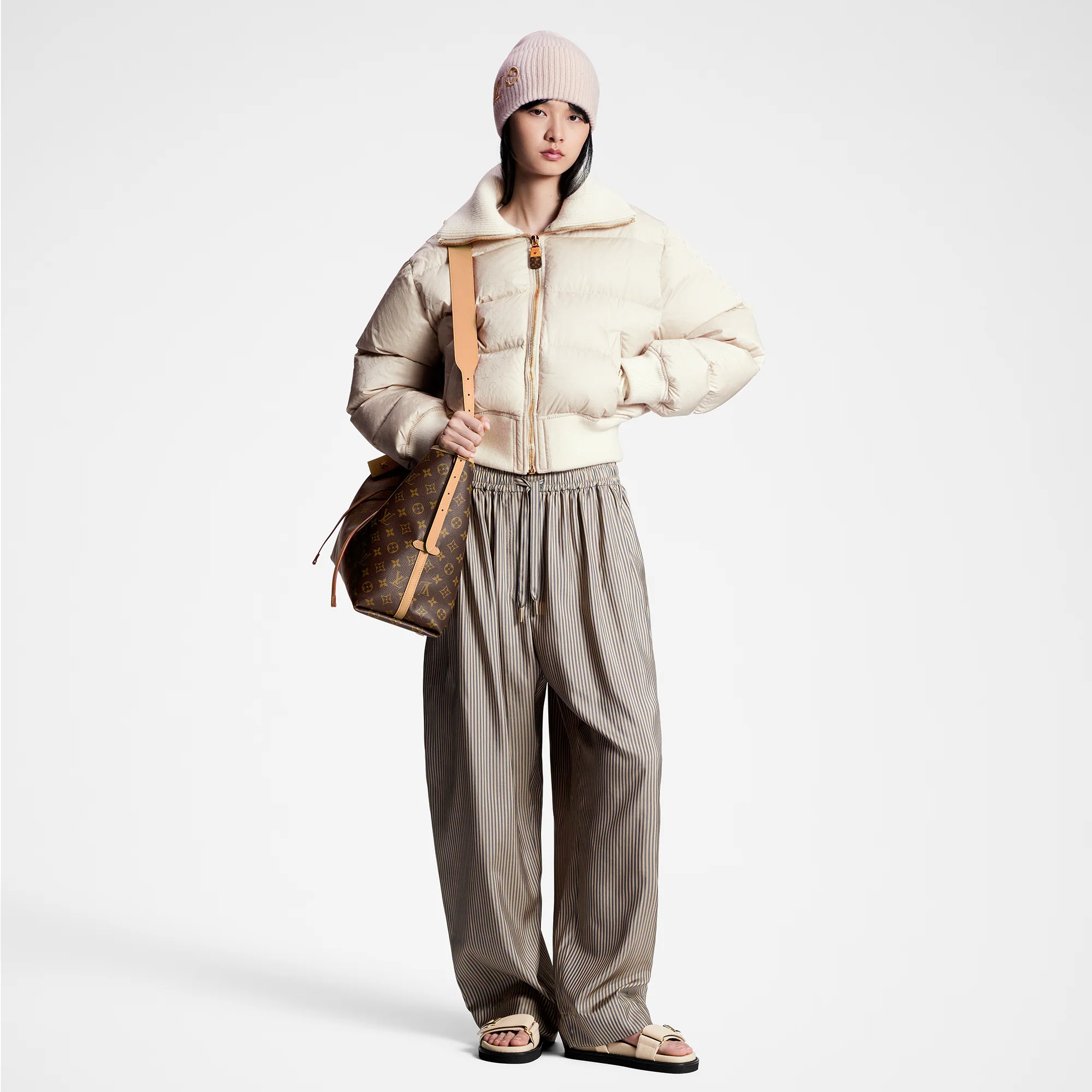 Louis Vuitton Cropped Monogram Puffer Jacket | louisvuitton