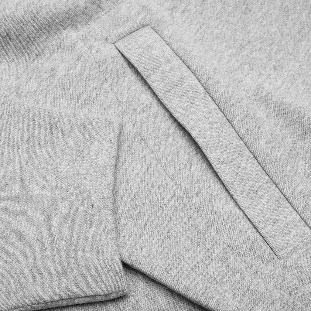 COMME DES GARCONS PLAY X THE ARTIST INVADER HOODED SWEATSHIRT - TOP GREY - 5