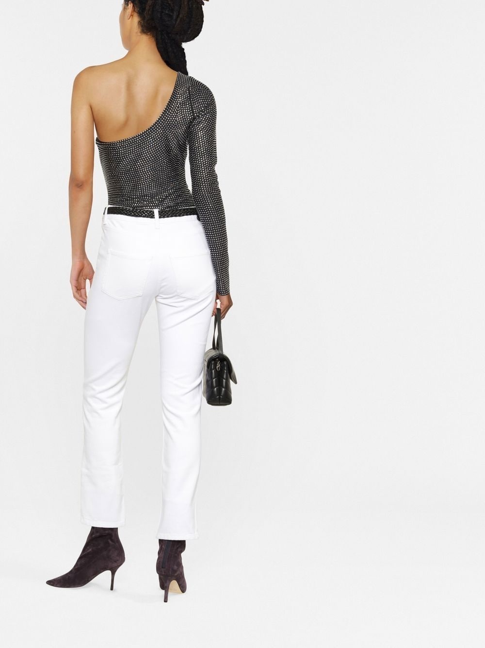 panelled skinny-cut jeans - 4