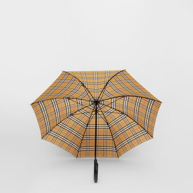 Vintage Check Folding Umbrella 3