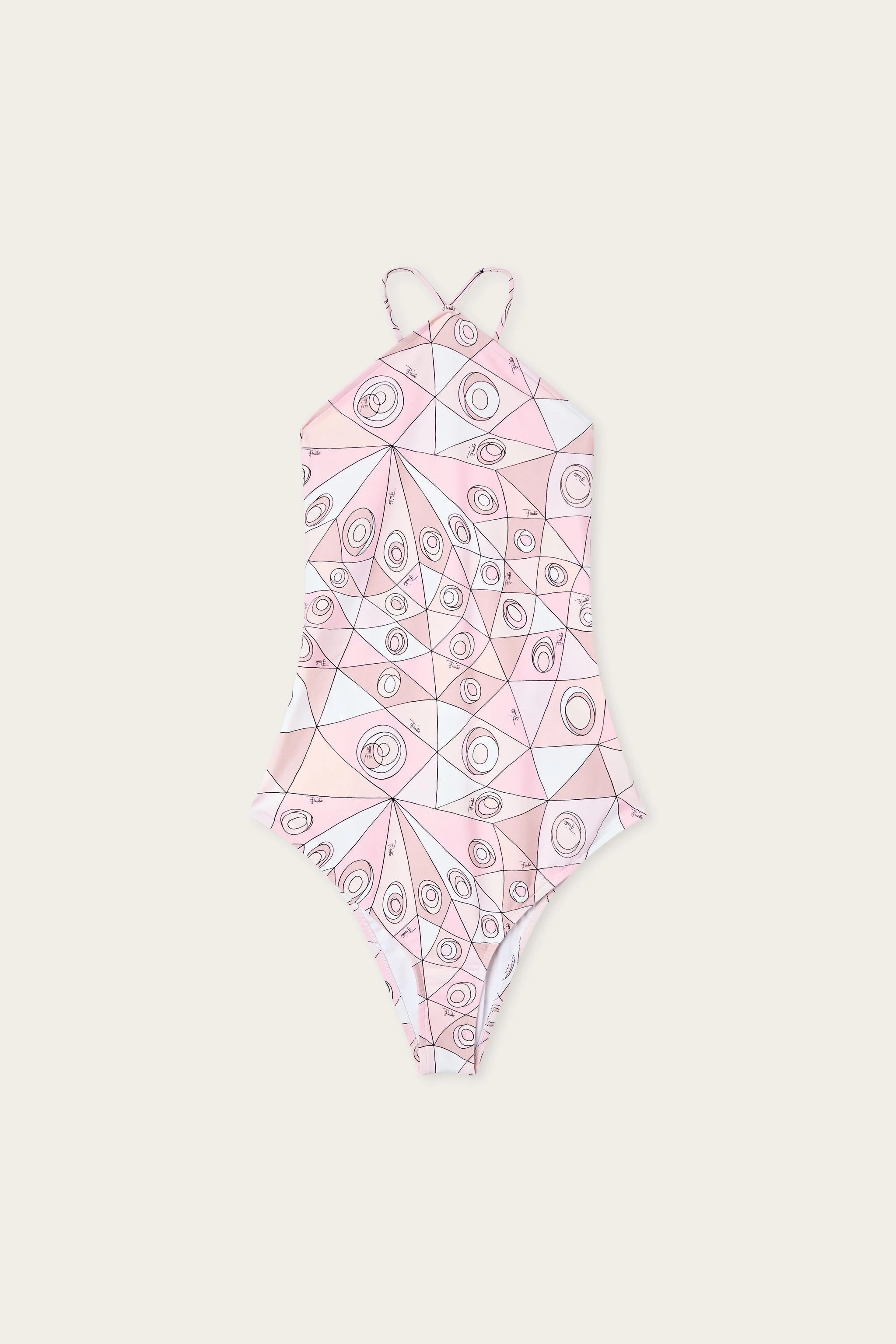 OCCHI PRINT CROSS-BACK SWIMSUIT - 1