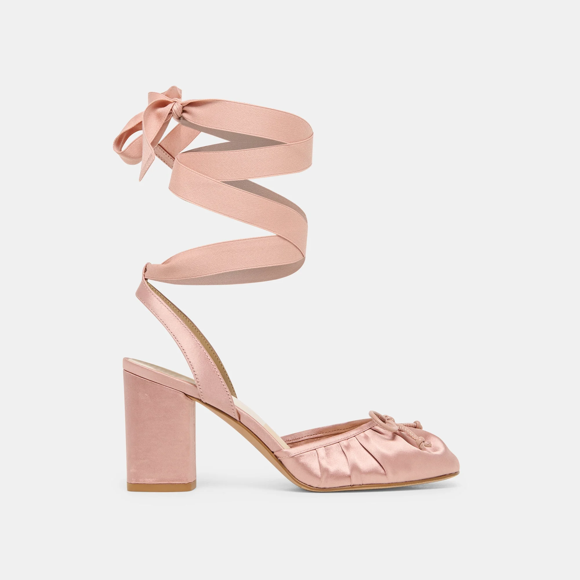 TISHA HEELS LT BLUSH SATIN - 1