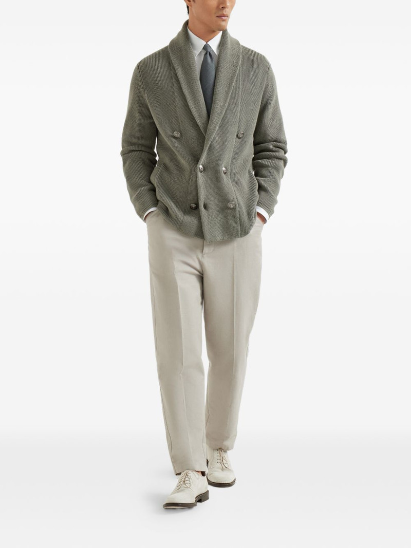 Brunello Cucinelli rib cardigan outlook