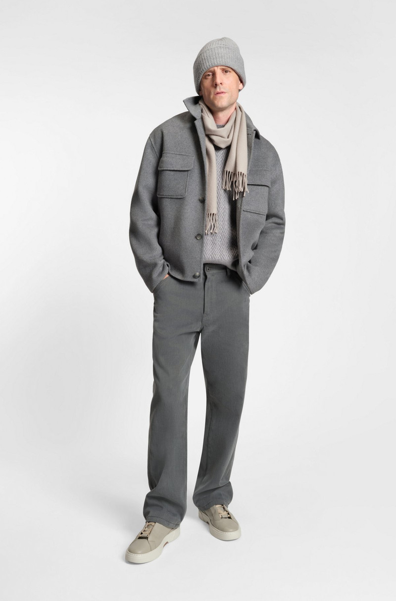 BOSS MELANGE RELAXED-FIT JACKET IN A WOOL BLEND outlook