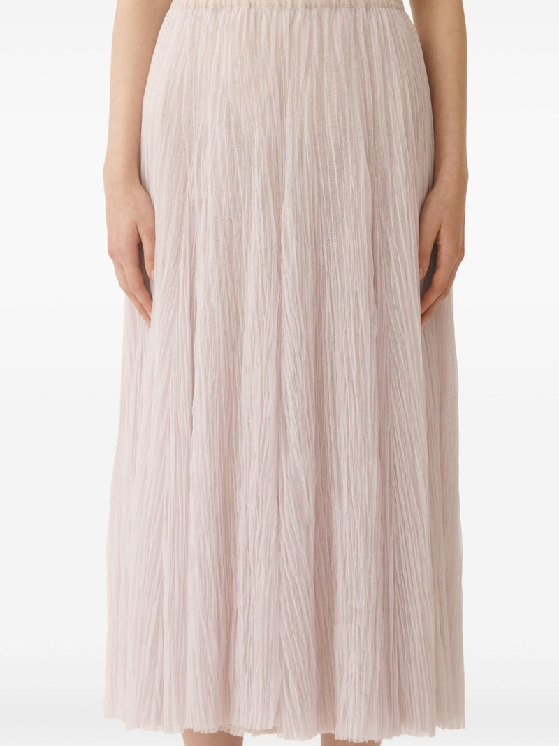 plissé-effect midi skirt 5
