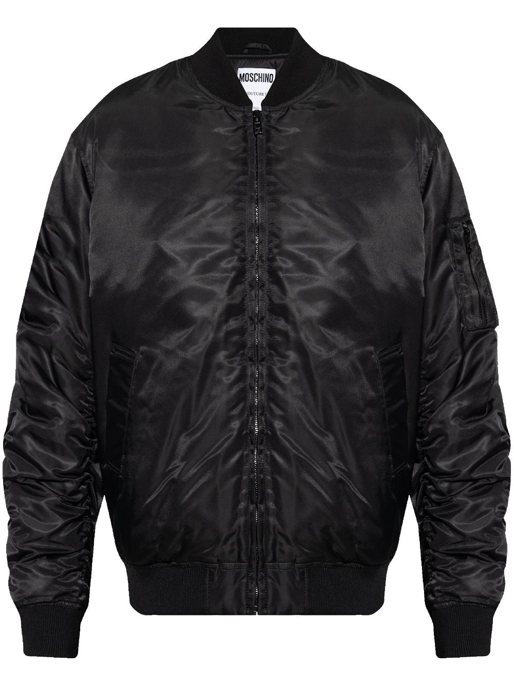 zip-up padded bomber jacket - 1