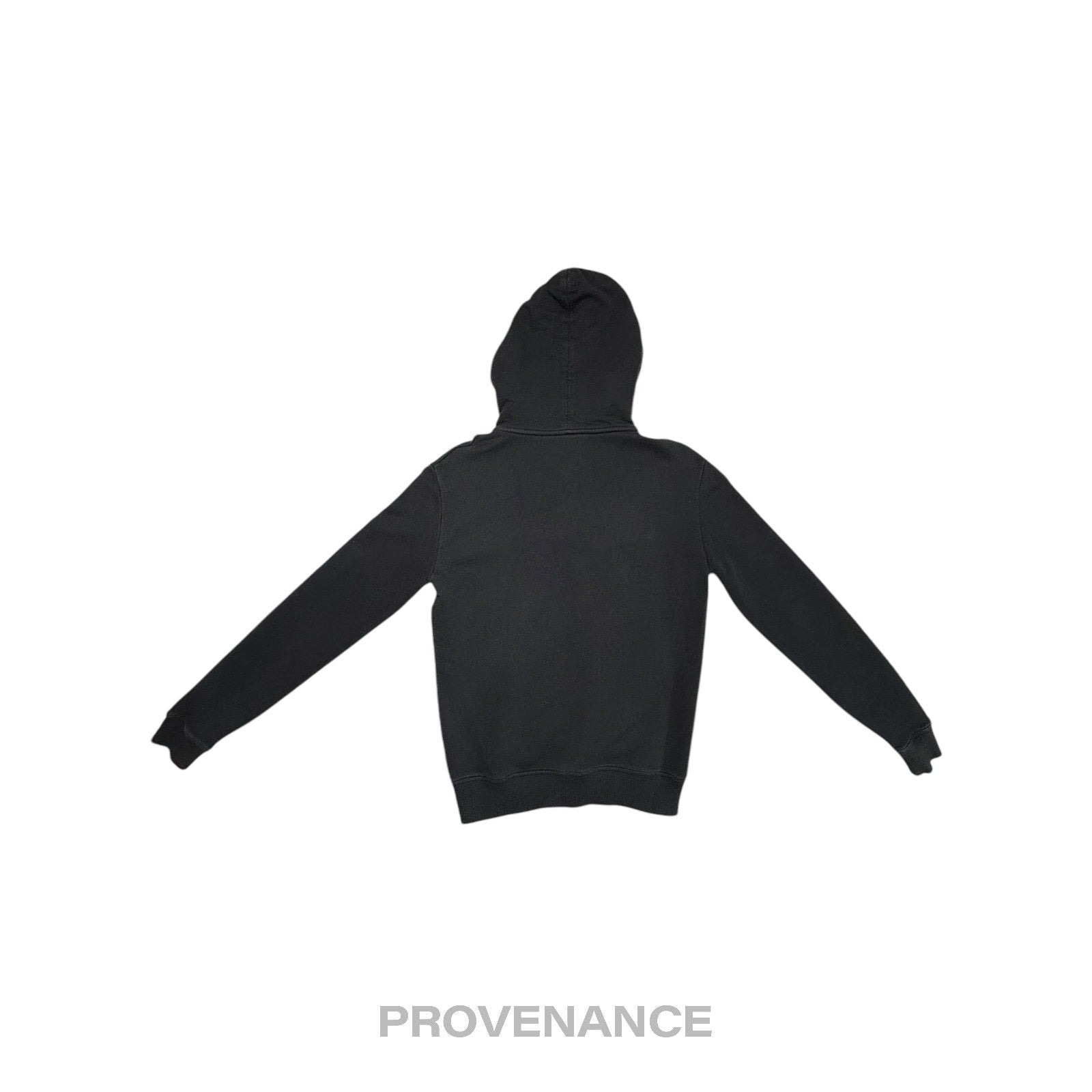 Saint Laurent Paris SLP Logo Hoodie Slow Kissing Black S - 2
