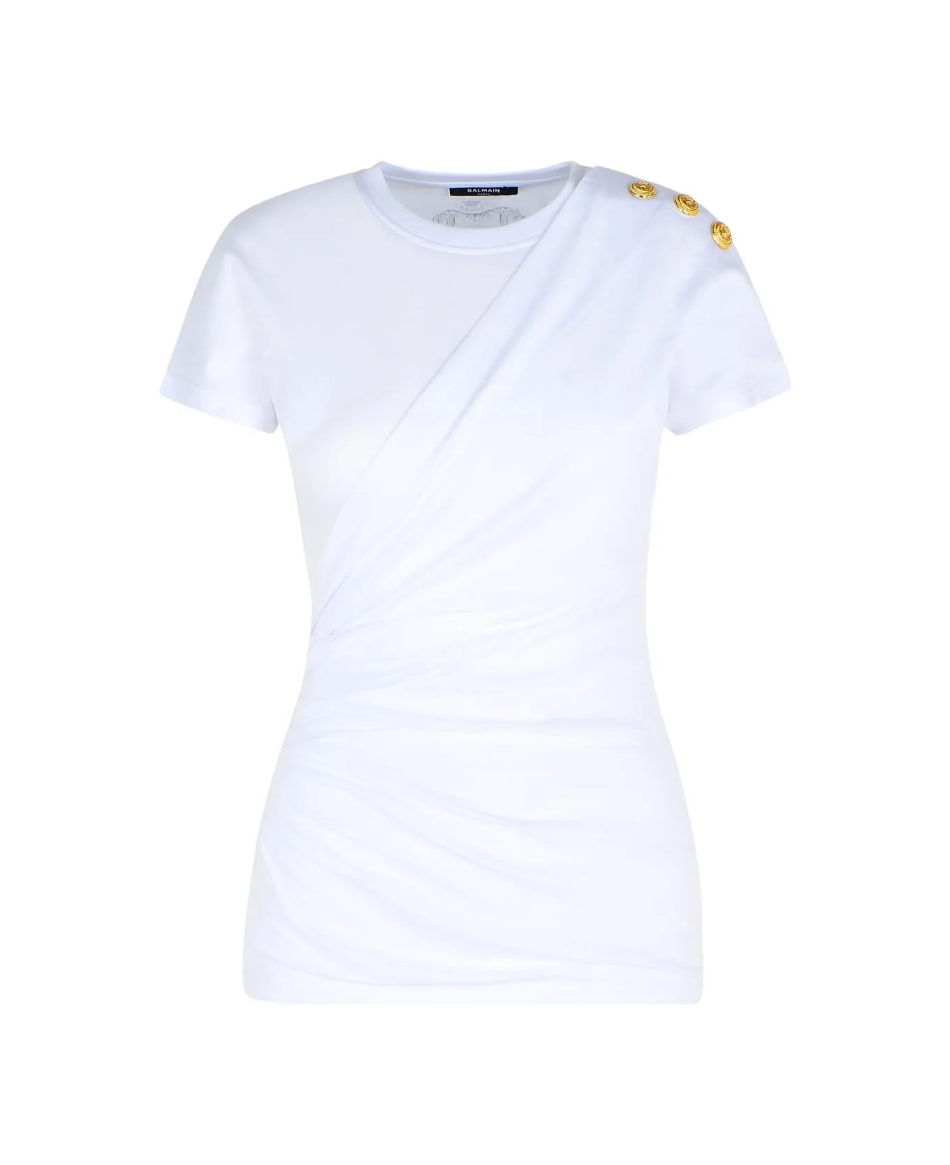 Knotted Cotton T-shirt - 1