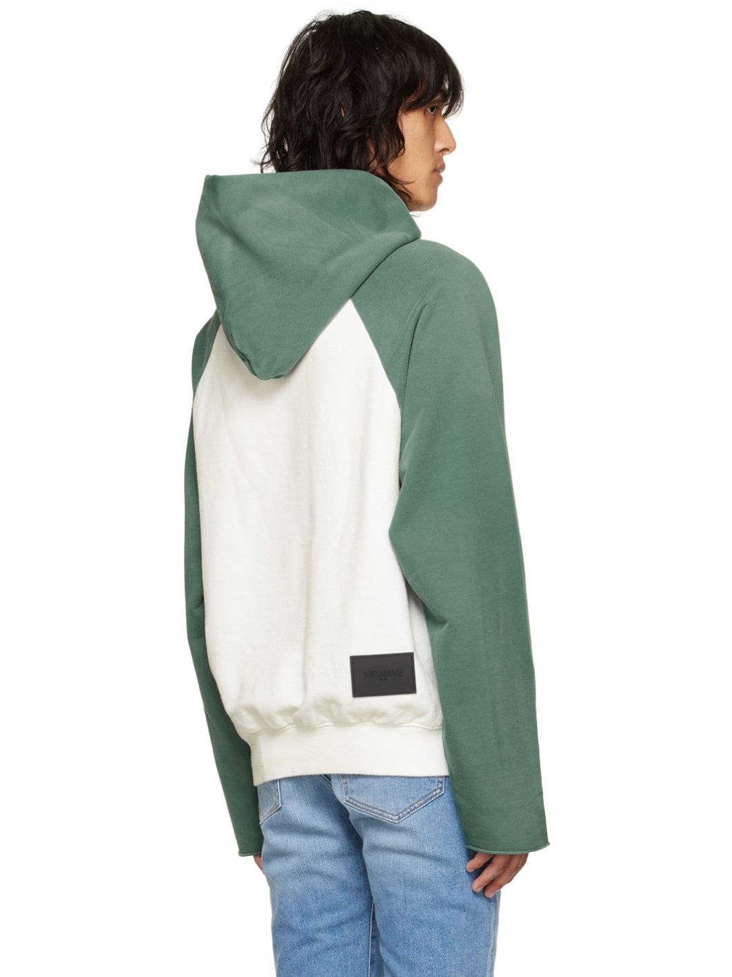 Green & Off-White Devil Hoodie - 3