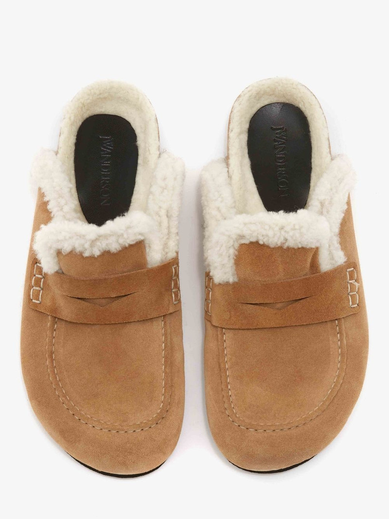 WOMEN'S SHEARLING LOAFER MULES 4