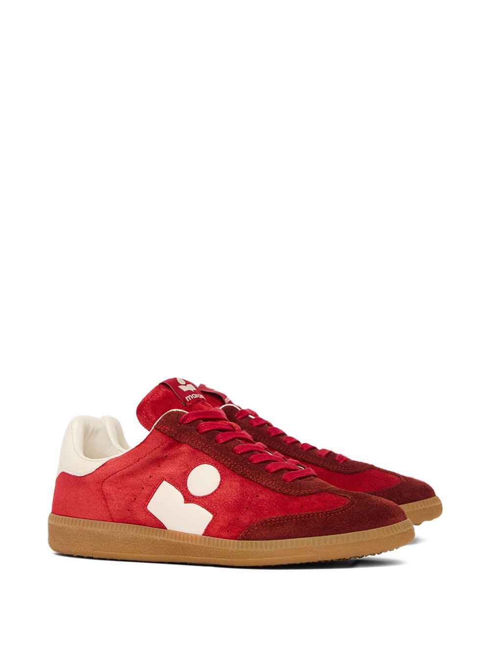 suede panelled sneakers - 2