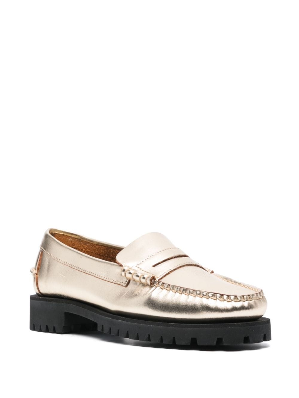 Dan 20mm metallic leather loafers - 2
