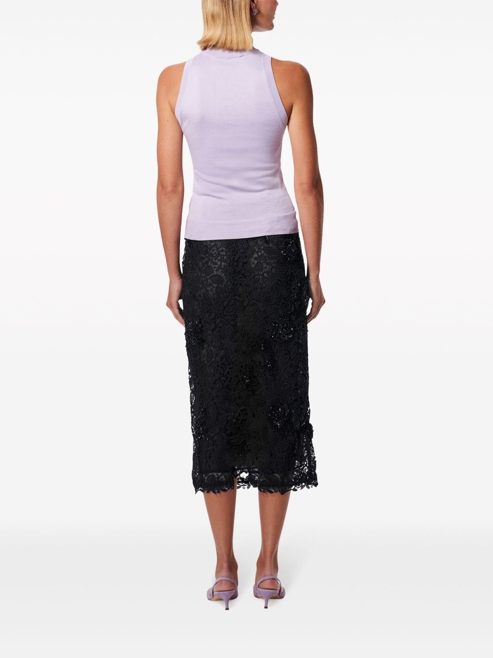 sleeveless knitted top - 3