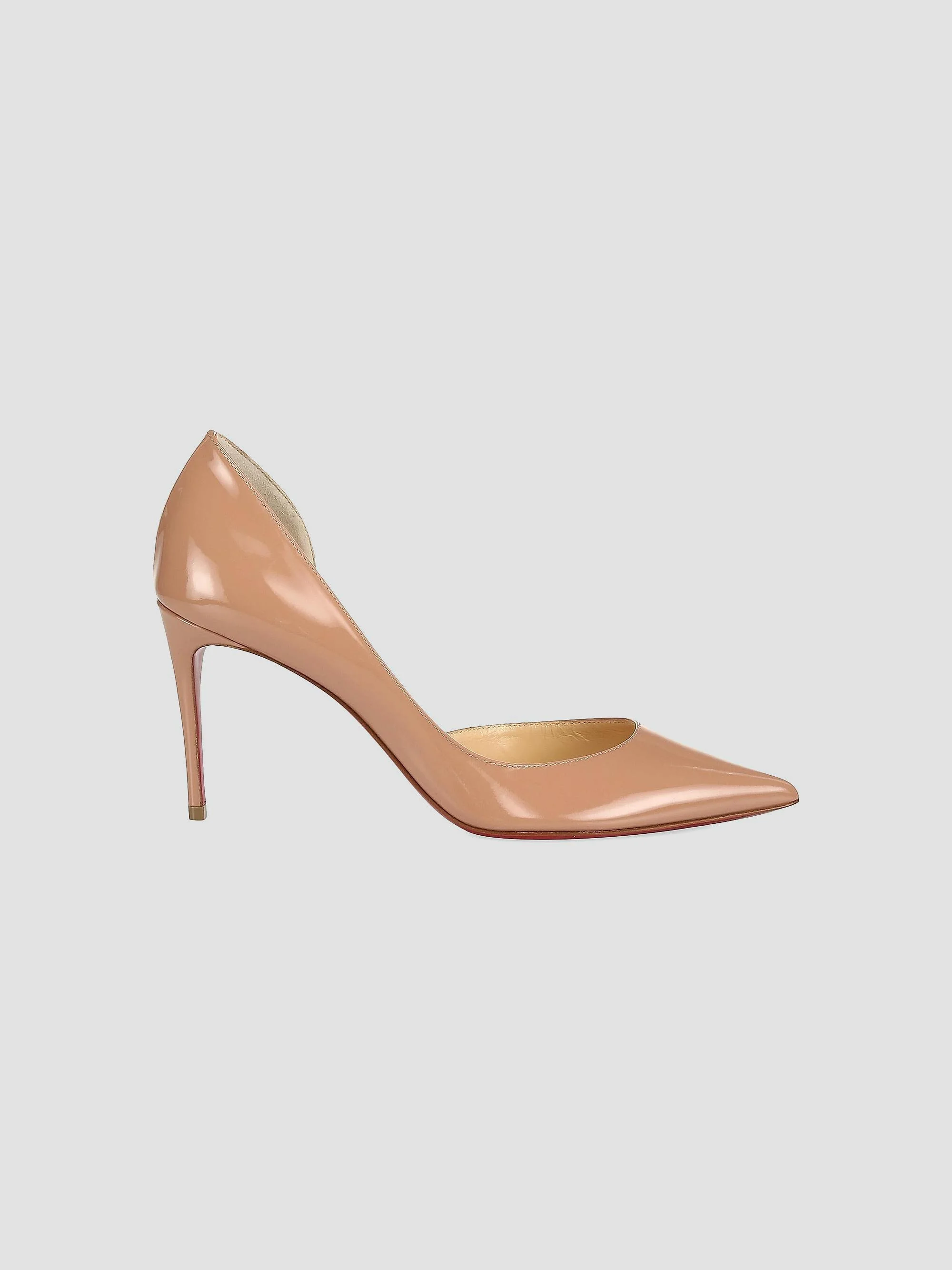 Women's Iriza 85MM Patent Leather Pumps - Beige - 1