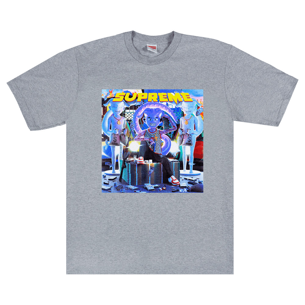 Supreme Richest Tee 'Heather Grey' - 1