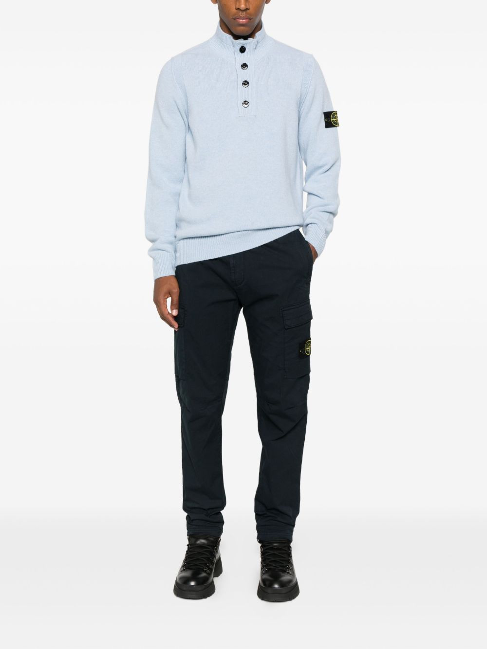 Stone Island Trousers Blue - 4