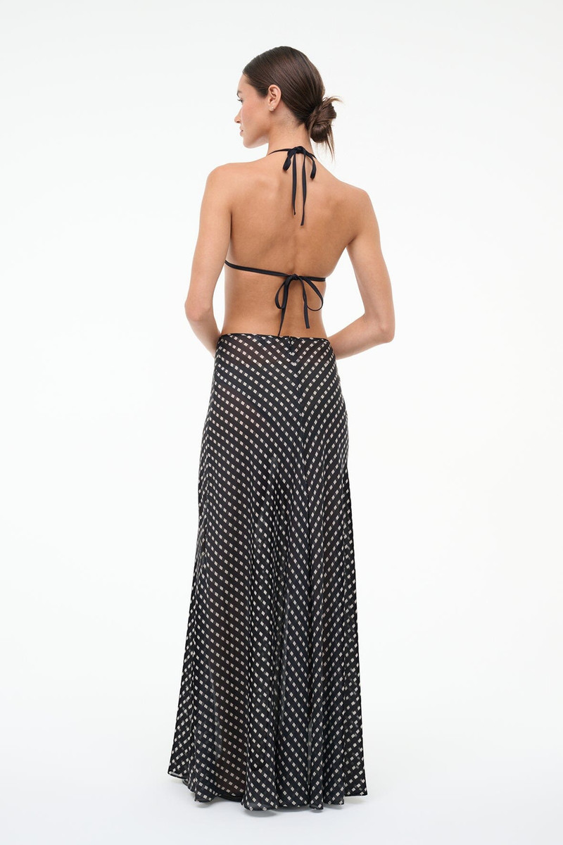 STAUD VELMA SKIRT BLACK GEO 5