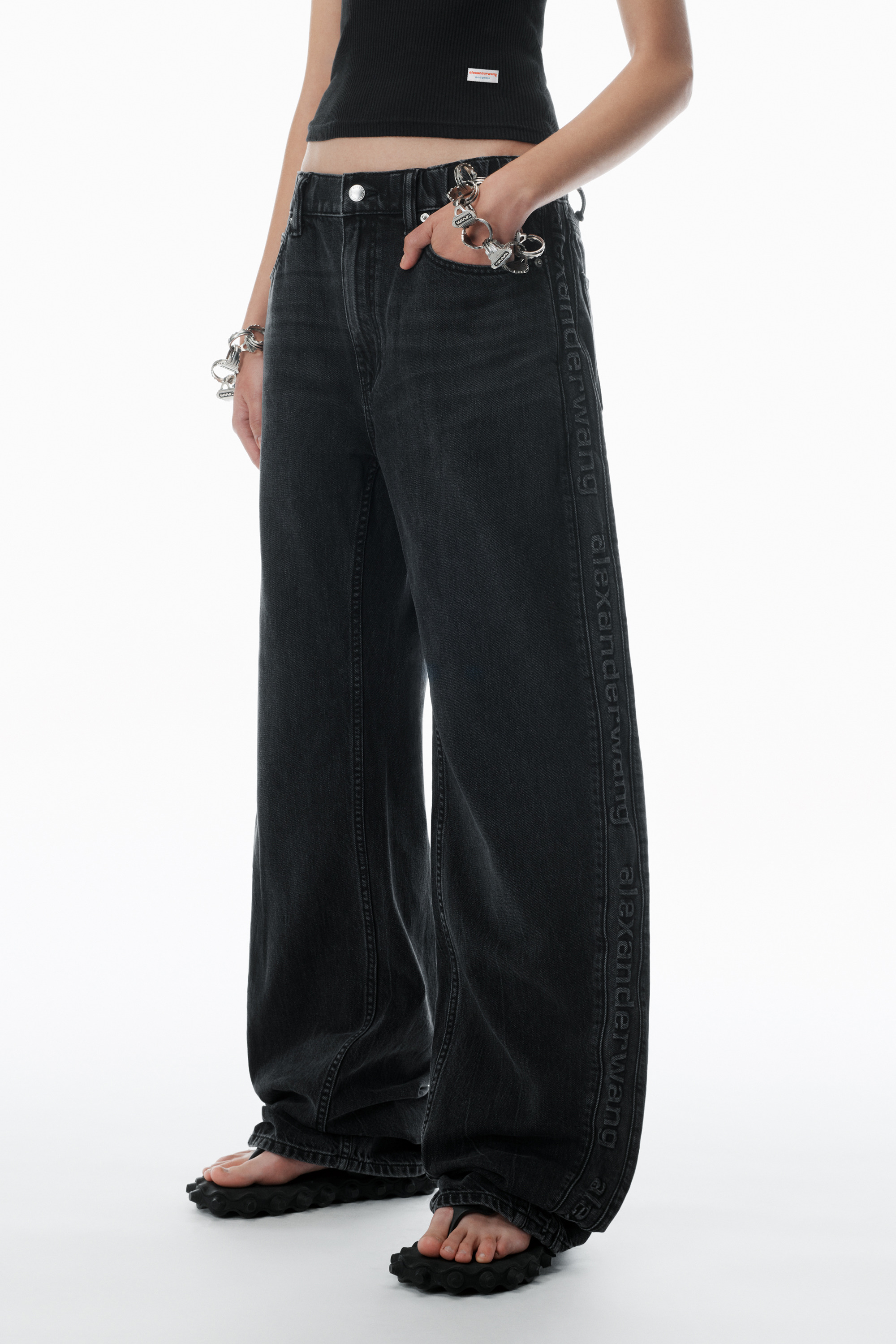 Logo Embossed Ballon Jogger Pant in Cotton - 3