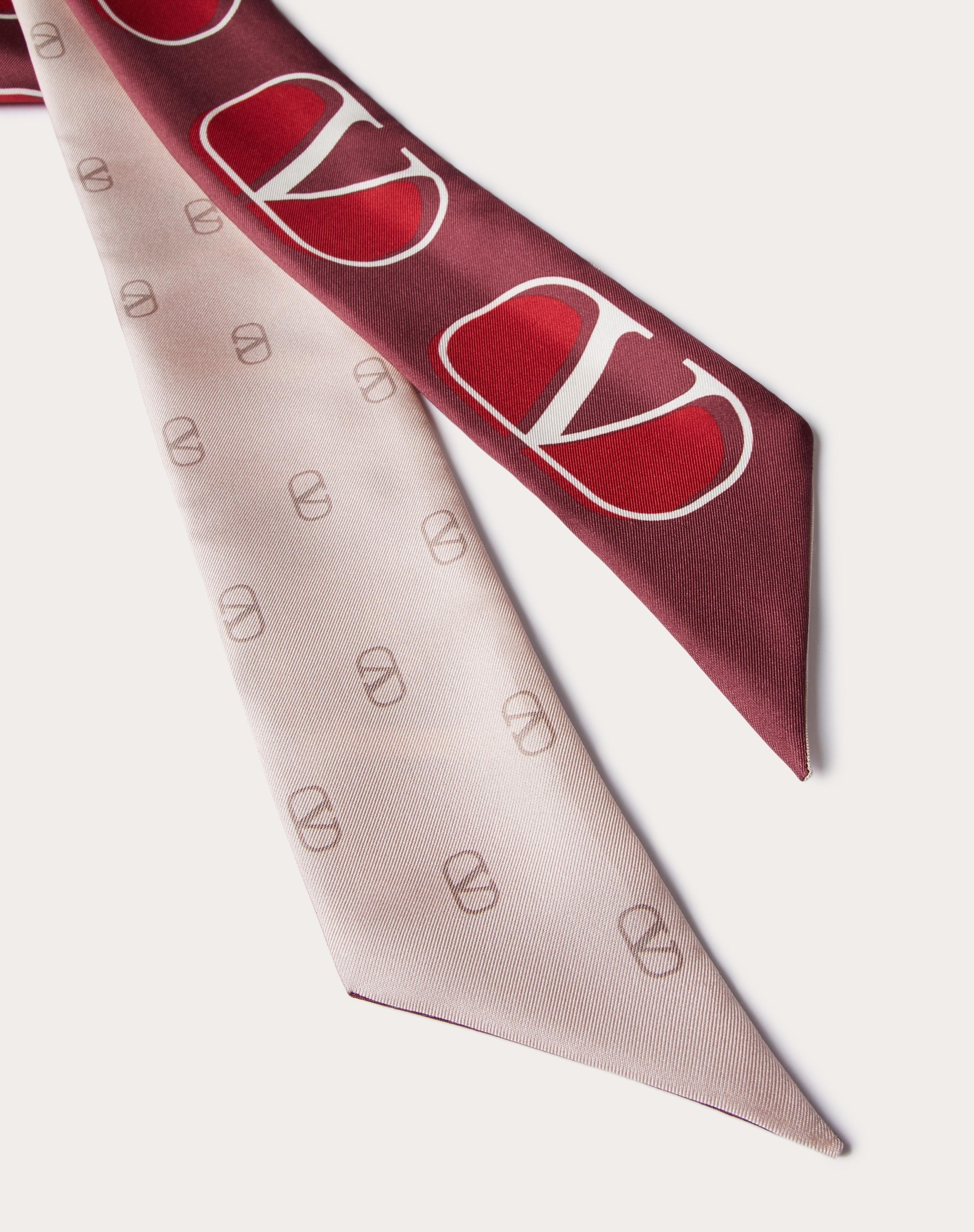 VLOGO SIGNATURE SILK BANDEAU SCARF - 2