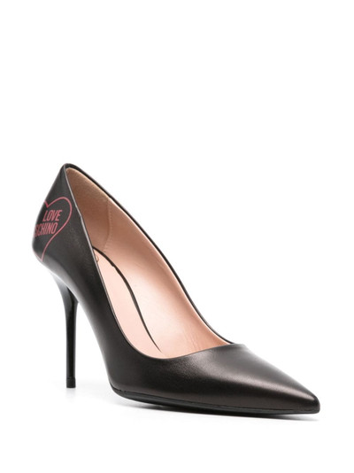 Moschino 100mm leather pumps outlook