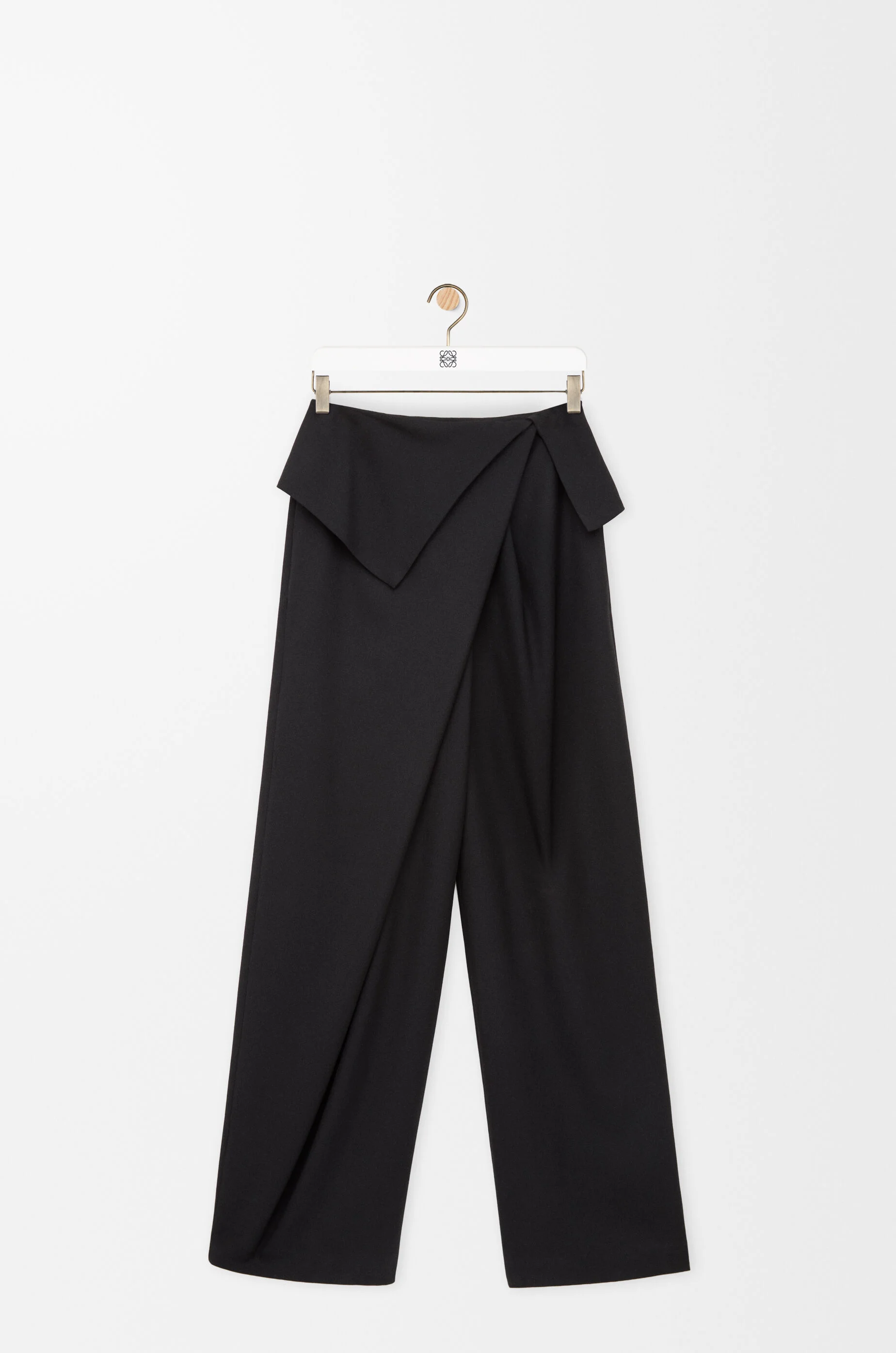 Draped trousers in wool - 1