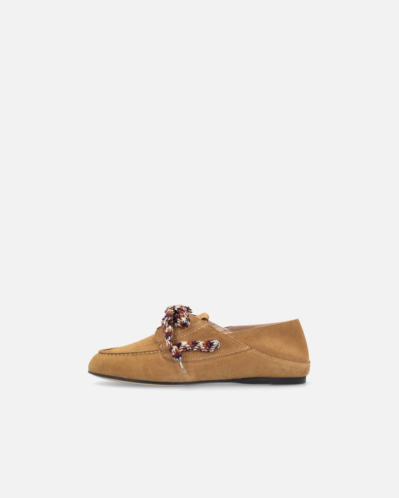 PINKO SUEDE MOCCASINS WITH MULTICOLOURED LACES outlook