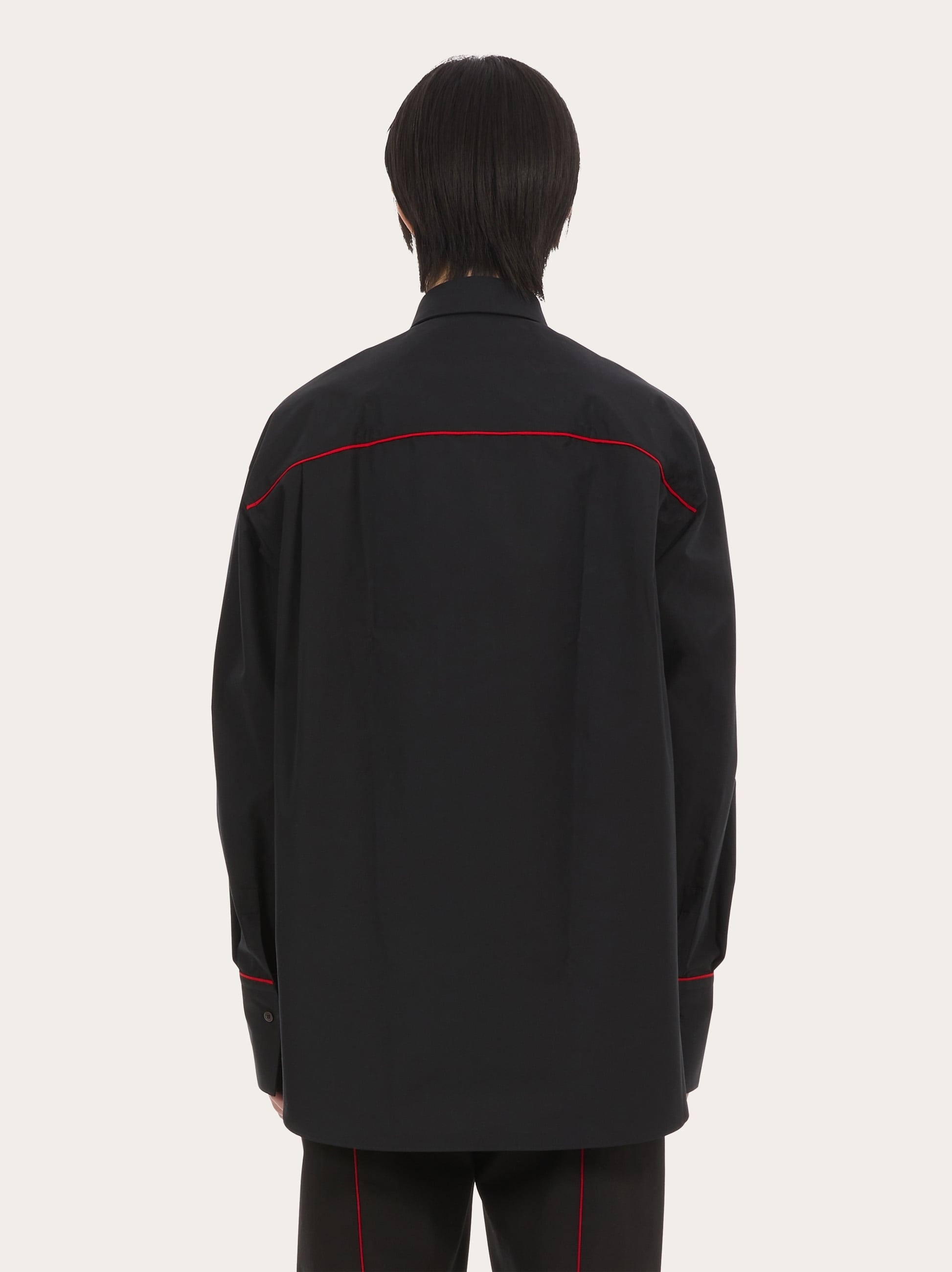 Sports shirt with contrasting piping - 3