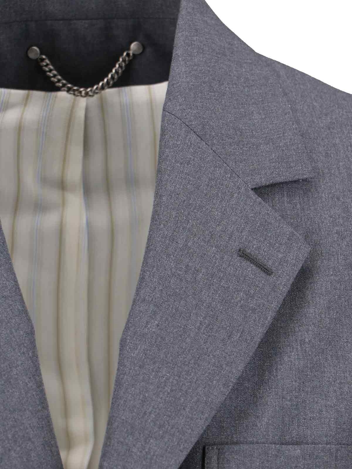 SINGLE-BREASTED VIRGIN WOOL JACKET - 3