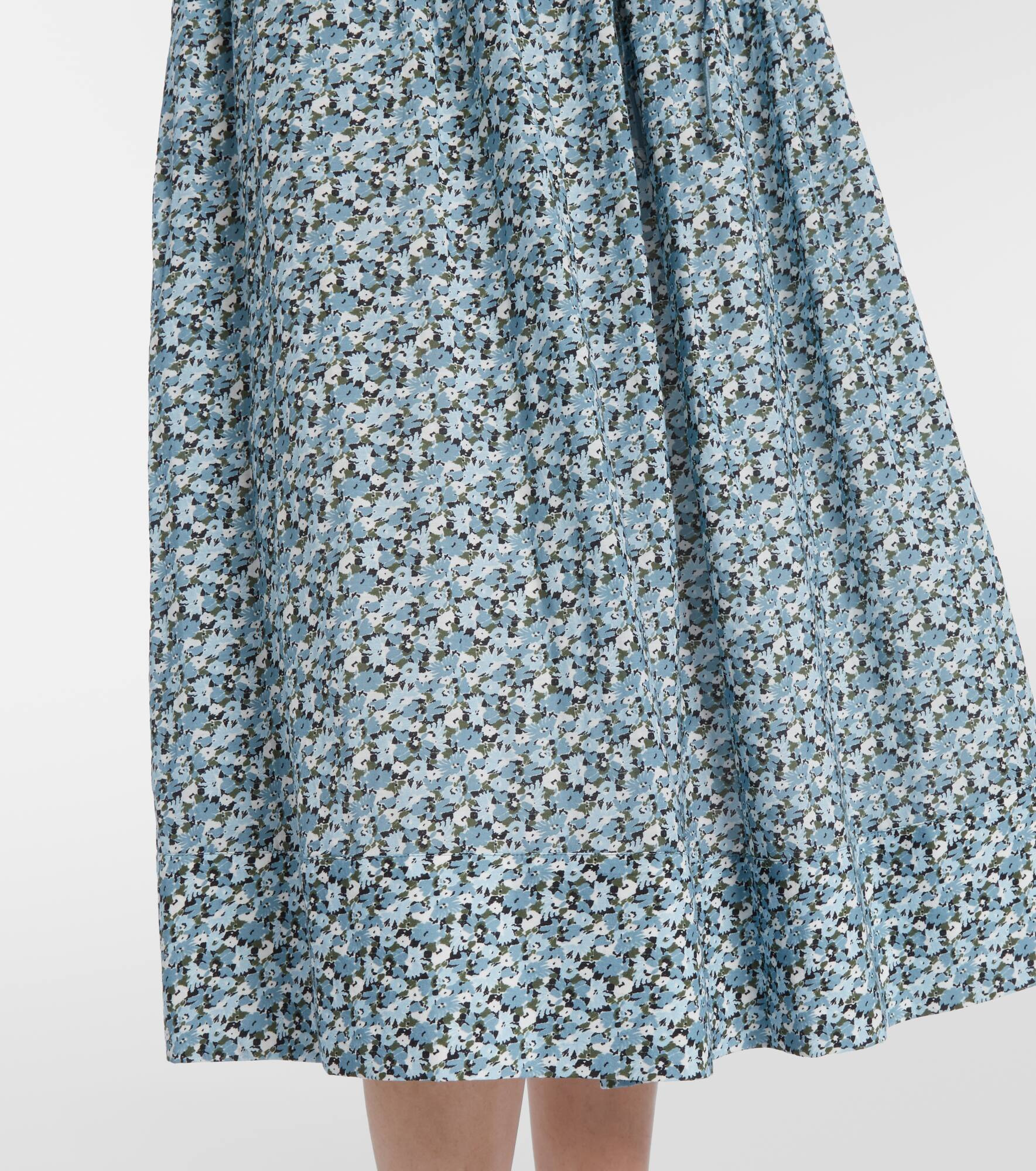 Millie floral shirred midi dress - 5