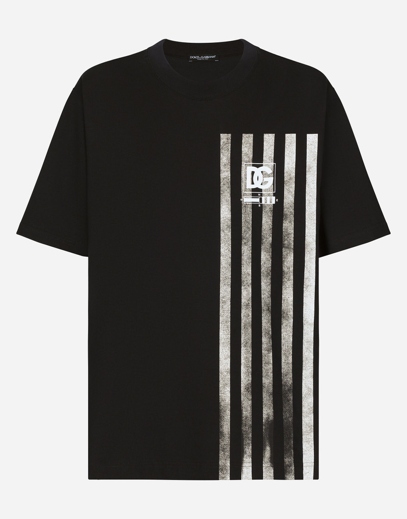 Short-sleeved Marina-print T-shirt 1