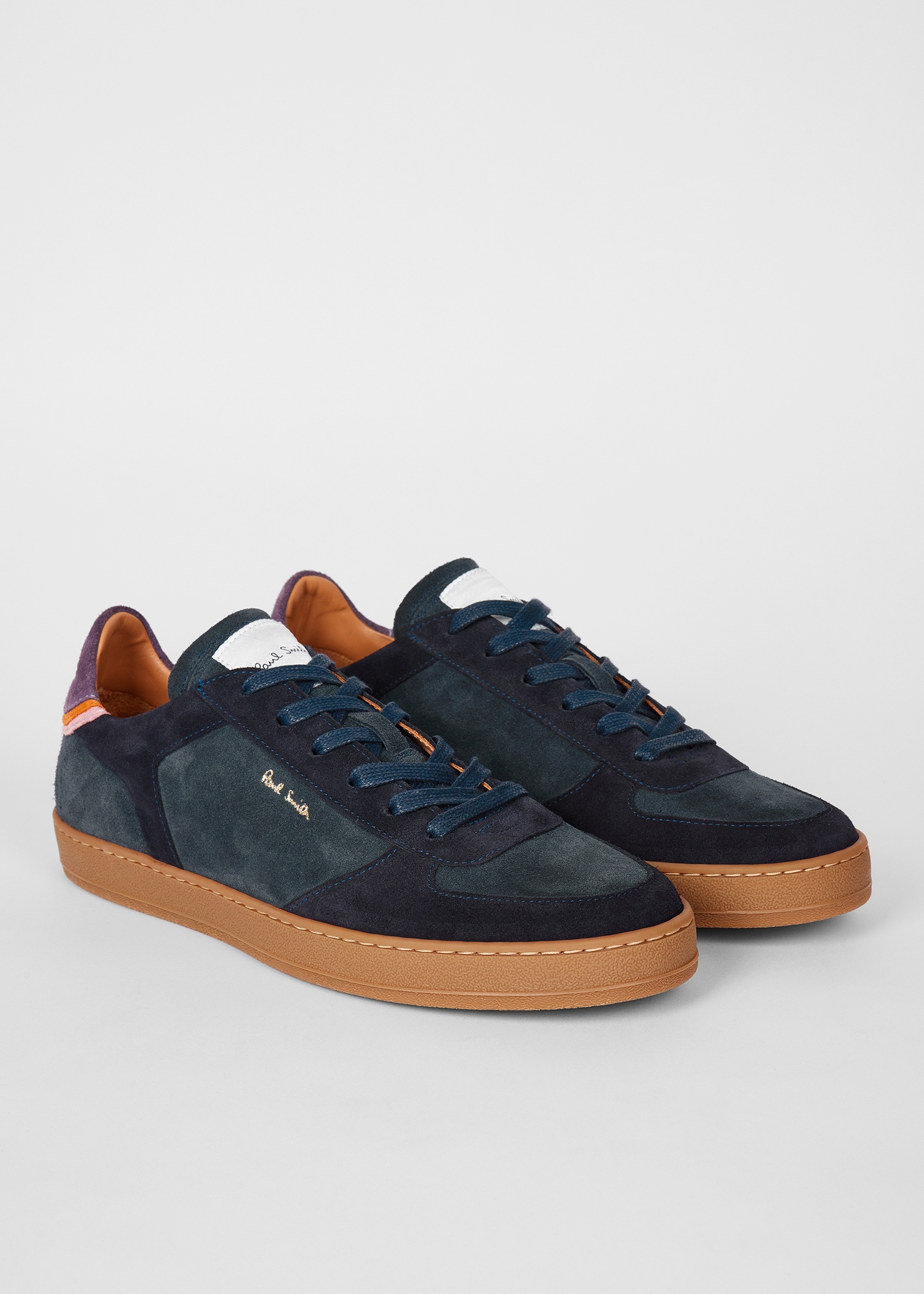 Navy Suede 'Destry' Trainers - 4