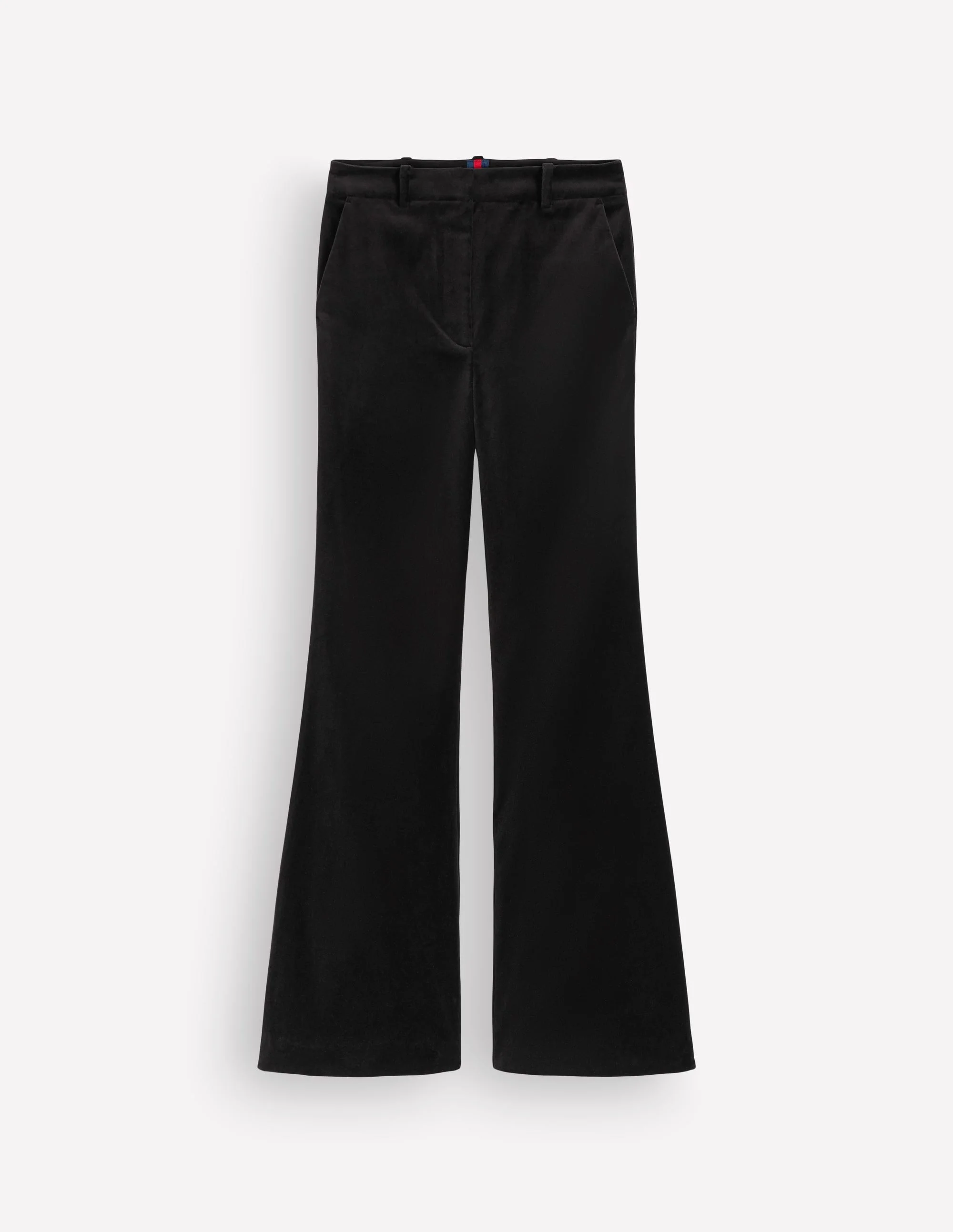 Flare Velvet Pants-Black - 1