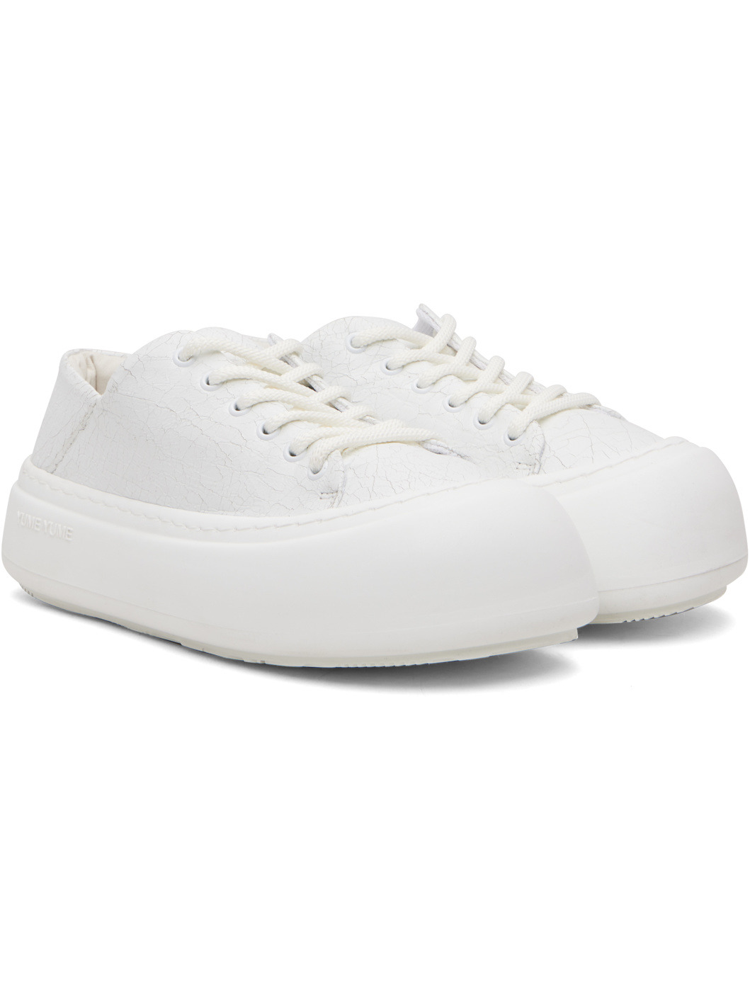 White Goofy Sneakers - 4