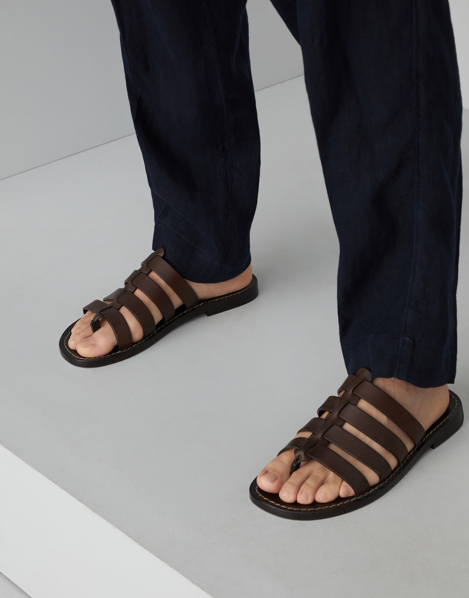 Calfskin sandals - 4
