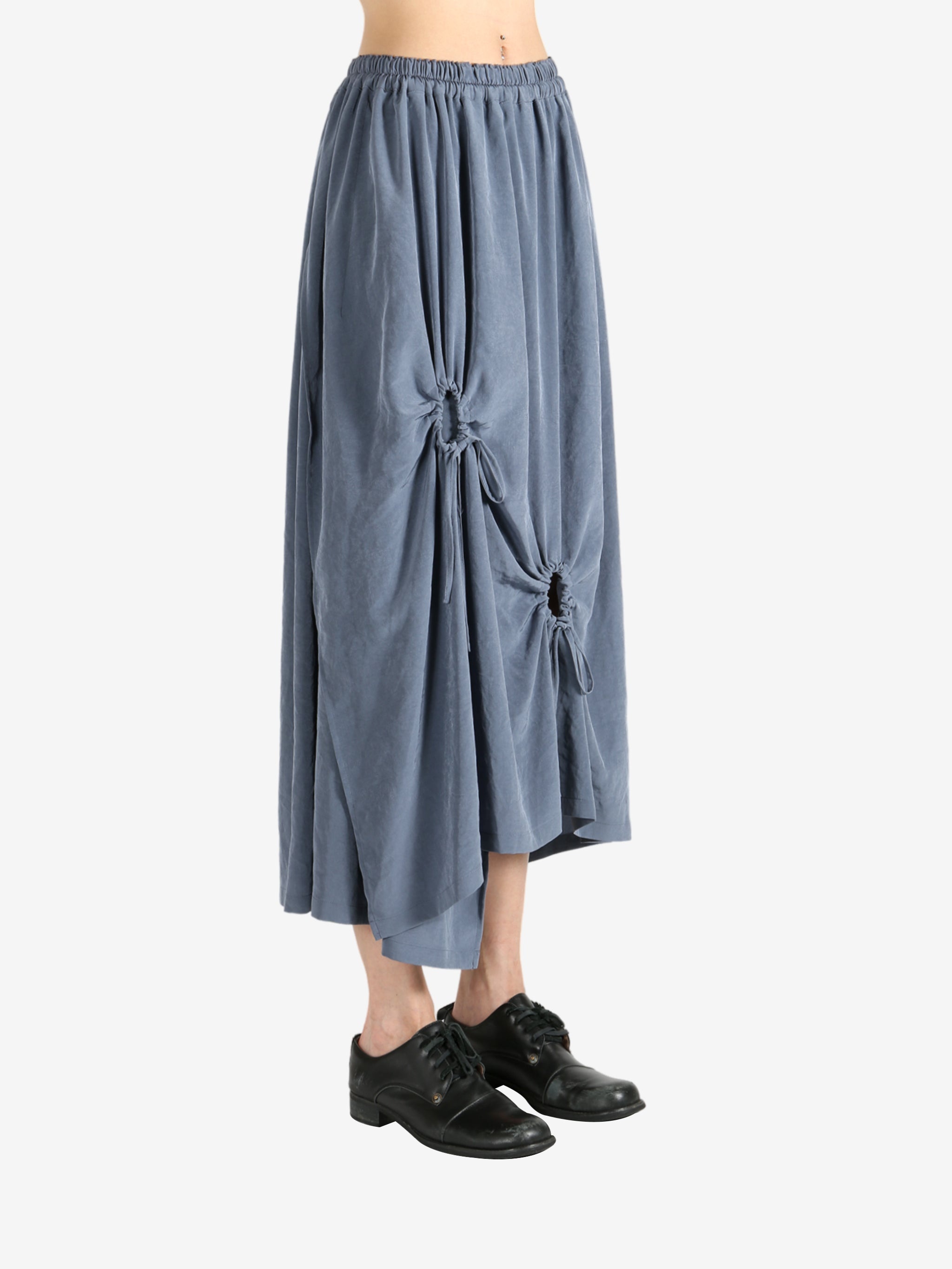 Y'S - Women Y-Circle Gathered Skirt - 2