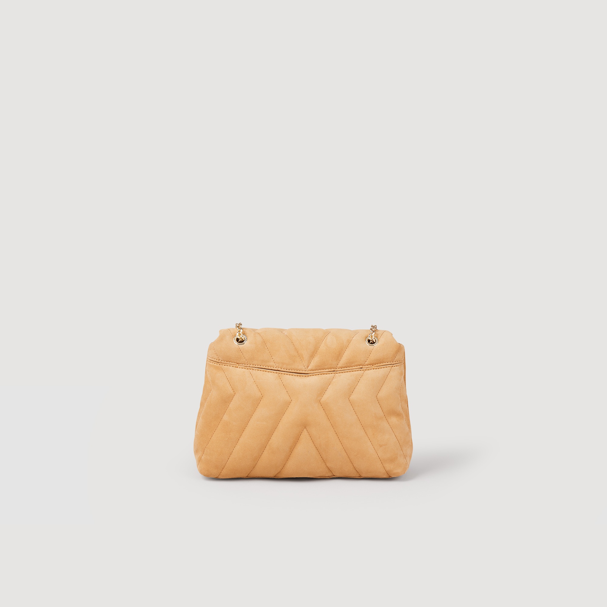 Quilted suede leather bag - 6