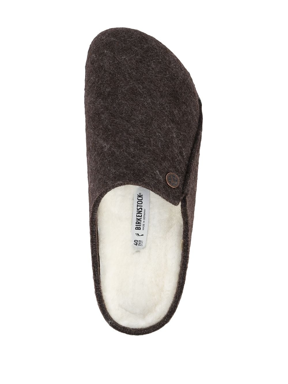 Zermatt wool felt narrow slippers - 4