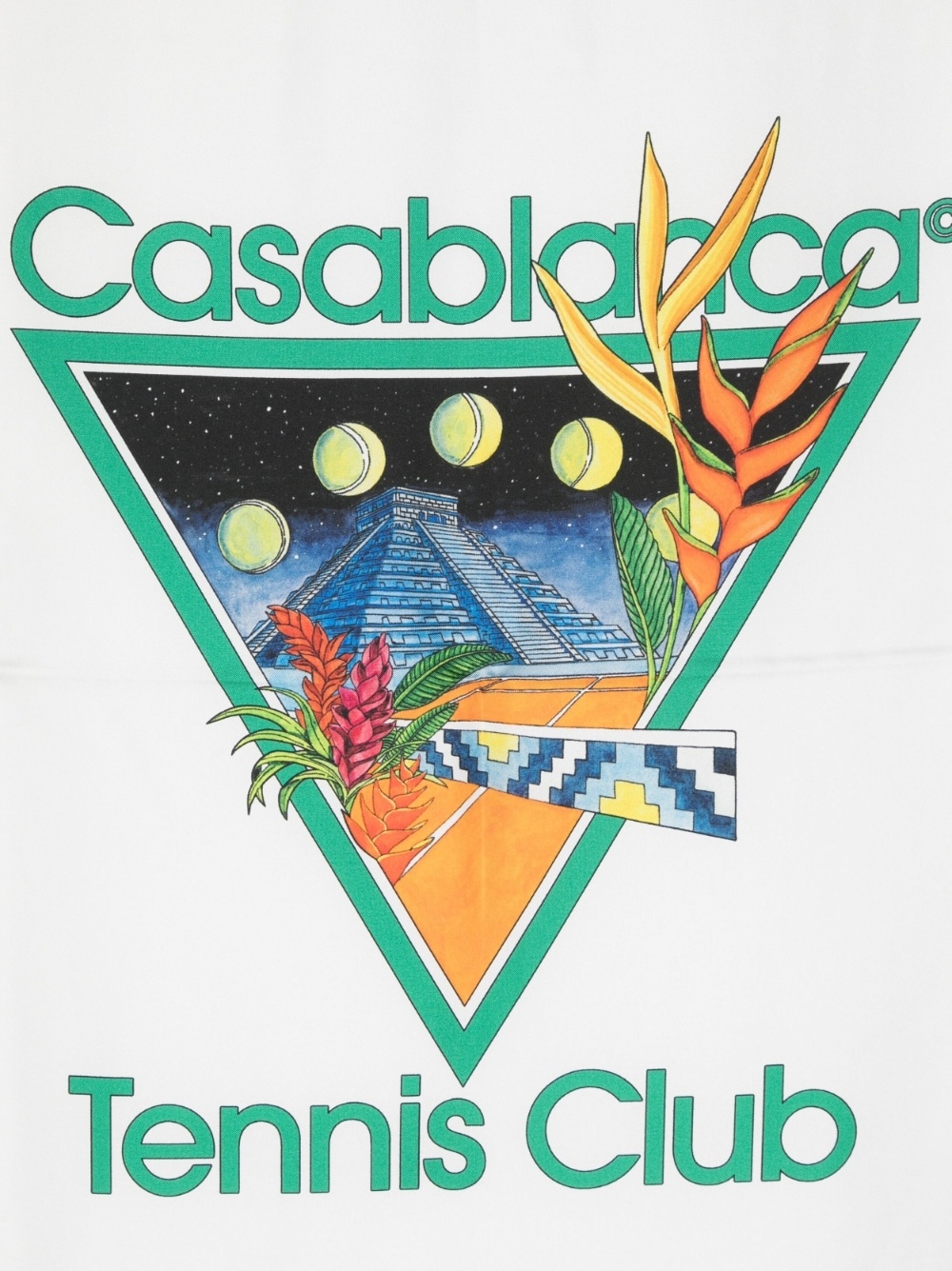 Tennis Club silk scarf - 2