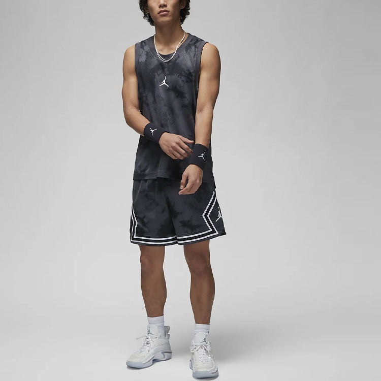 Air Jordan Dry-Fit Sports Breakfast Club Mesh Jersey 'Black Grey' DZ0568-022 - 4