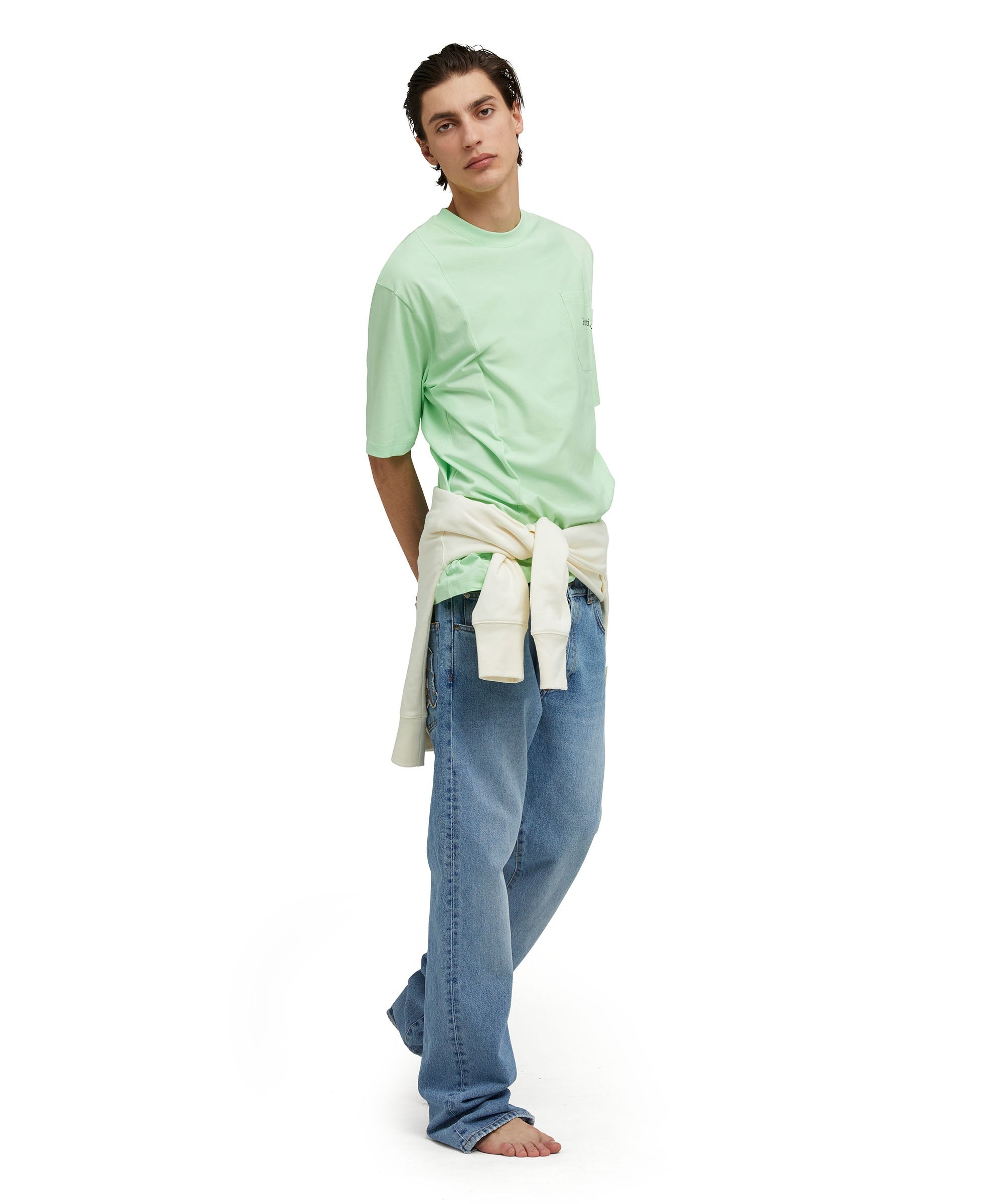 Organic cotton crewneck t-shirt from the MSGM Fantastic Green Capsule - 5